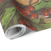 Vintager Weihnachtsanfang Geschenkpapier (Rolleneckpunkt)