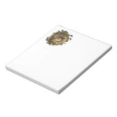 Vintager Weihnachtsanfang Notizblock (Rotiert)