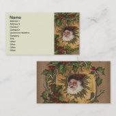 Vintager Weihnachtsanfang Visitenkarte (Vorne/Hinten)