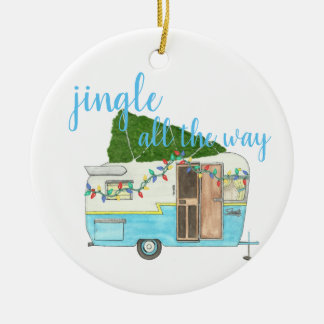 Vintager Weihnachtsanhänger Keramik Ornament