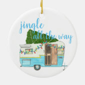 Vintager Weihnachtsanhänger Keramik Ornament (Hinten)