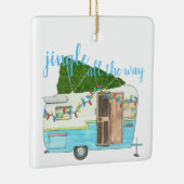 Vintager Weihnachtsanhänger Keramikornament (Rechts)