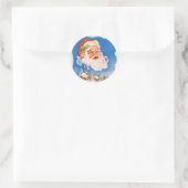 Vintager Weihnachtsaufkleber Runder Aufkleber (Tasche)