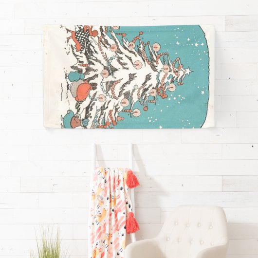 Vintager Weihnachtsbaum Banner (Insitu)