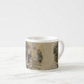 Vintager Weihnachtsbaum Espressotasse (Vorderseite Rechts)