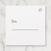 Vintager Weihnachtsbaum Geschenkanhänger (Rückseite)