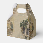 Vintager Weihnachtsbaum Geschenkschachtel (Rückseite)