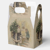 Vintager Weihnachtsbaum Geschenkschachtel (Geöffnet)