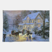 Vintager Weihnachtsbaum Geschirrtuch (Horizontal)