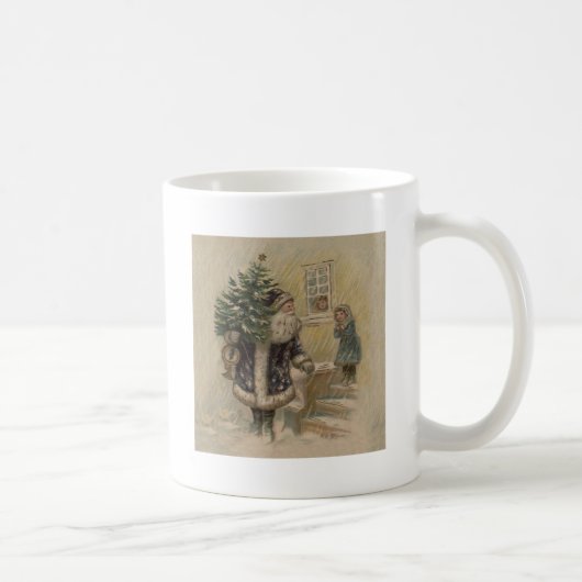 Vintager Weihnachtsbaum Kaffeetasse (Rechts)