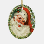 Vintager Weihnachtsbaum Keramikornament (Rechts)