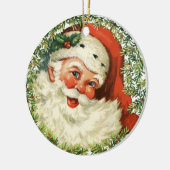 Vintager Weihnachtsbaum Keramikornament (Links)