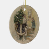 Vintager Weihnachtsbaum Keramikornament (Rechts)