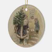 Vintager Weihnachtsbaum Keramikornament (Links)