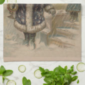 Vintager Weihnachtsbaum Küchentuch (Gefaltet)