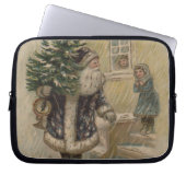 Vintager Weihnachtsbaum Laptopschutzhülle (Vorderseite)