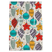 Vintager Weihnachtsbaum Mittlere Geschenktüte (Rückseite)