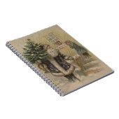 Vintager Weihnachtsbaum Notizblock (Rechte Seite)