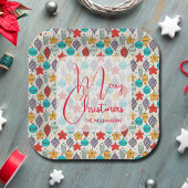 Vintager Weihnachtsbaum Pappteller