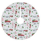 Vintager Weihnachtsbaum Polyester Weihnachtsbaumdecke (Vorderseite)