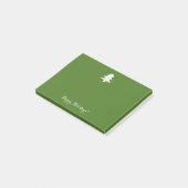 Vintager Weihnachtsbaum Post-it Klebezettel (angewinkelt)