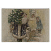 Vintager Weihnachtsbaum Schneidebrett (Vorderseite)