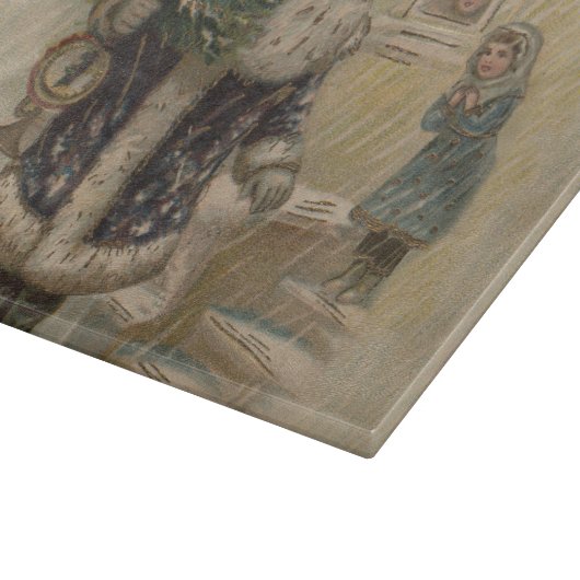 Vintager Weihnachtsbaum Schneidebrett (Ecke)