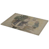 Vintager Weihnachtsbaum Schneidebrett (Ecke)