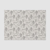 Vintager Weihnachtsbaum Seidenpapier (Vorderseite)