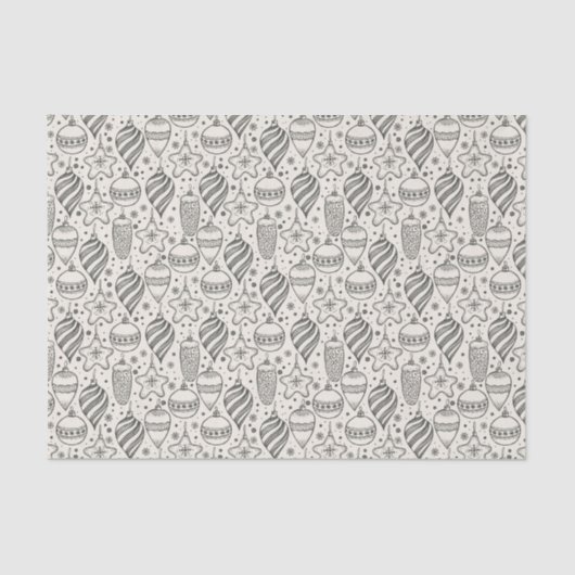 Vintager Weihnachtsbaum Seidenpapier (Vorderseite)