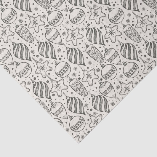 Vintager Weihnachtsbaum Seidenpapier (Ausschnitt)