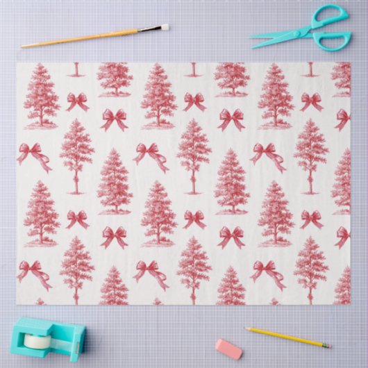 Vintager Weihnachtsbaum Seidenpapier (Basteln)