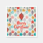 Vintager Weihnachtsbaum Serviette (Vorderseite)