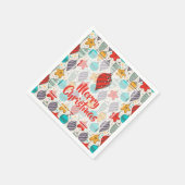 Vintager Weihnachtsbaum Serviette (Ecke)