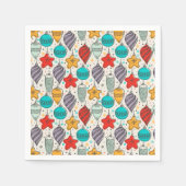 Vintager Weihnachtsbaum Serviette (Vorderseite)