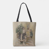 Vintager Weihnachtsbaum Tasche (Rückseite)
