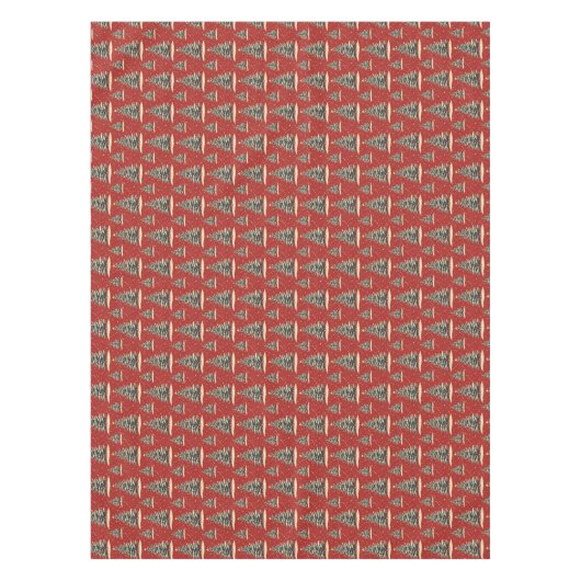 Vintager Weihnachtsbaum Tischdecke (Vorderseite)