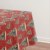 Vintager Weihnachtsbaum Tischdecke (Beispiel)