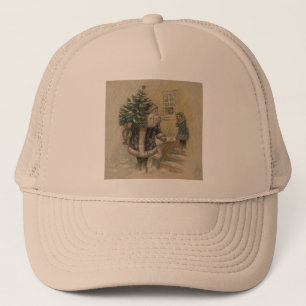 Vintager Weihnachtsbaum Truckerkappe