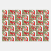 Vintager Weihnachtsbaum und Christbaum Geschenkpapier Set (Vorderseite 2)