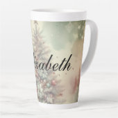 Vintager Weihnachtsbaum und Ornamente Milchtasse (Rechte Ecke)
