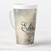 Vintager Weihnachtsbaum und Ornamente Milchtasse (Linke Ecke)