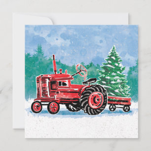 Vintager Weihnachtsbaum von Red Tractor Save the D Save The Date