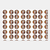 Vintager Weihnachtsbaum Weihnachtsbaum Muster Geschenkpapier Set (Vorderseite)