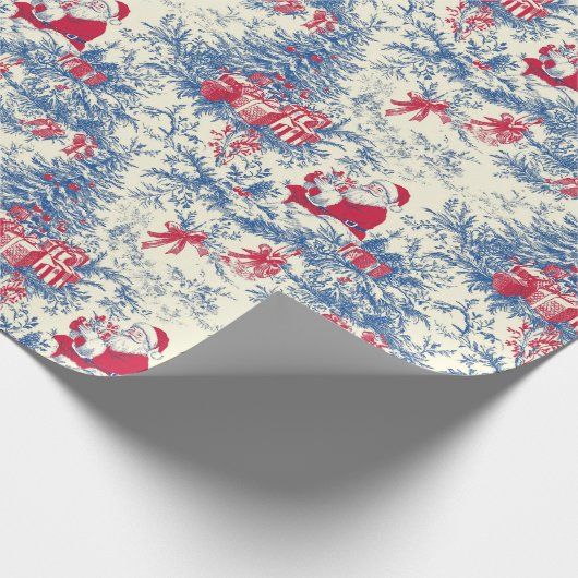 Vintager Weihnachtsbaumtoilwrap Geschenkpapier (Ecke)