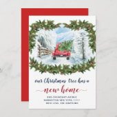 Vintager Weihnachtsbaumwagen Rustikaler Verkehr Ankündigung (Vorne/Hinten)