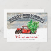 Vintager Weihnachtsbaumwagen Rustikaler Verkehr Ankündigung (Vorne/Hinten)