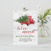 Vintager Weihnachtsbaumwagen Rustikaler Verkehr Ankündigung (Stehend Vorderseite)