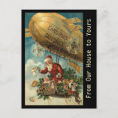 Vintager Weihnachtsblitz - Postkarte (Vorderseite)