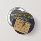 Vintager Weihnachtsbrief Button (Vorne & Hinten)